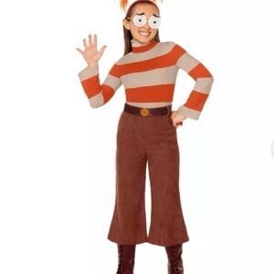 Spirit Inside Out 2 Anxiety Costume for Kids - Red and Brown